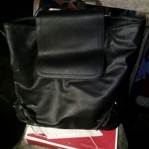 Poverty flats large leather backpack